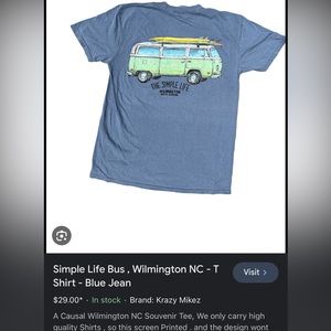 The simple Life JAX BEACH FL g shirt Sz M. Guys/ girls